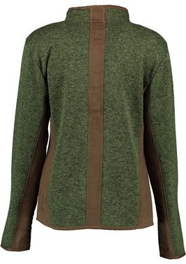 Tom Collins Strickfleecejacke Detit Fleece-Übergangsjacke mit Kontraststoff und hochgeschlossenem Kragen