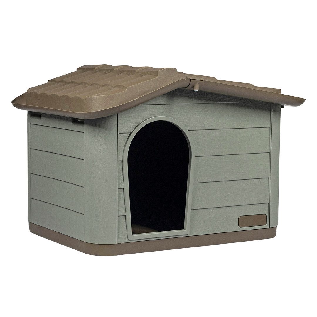 DUVO+ Katzenhaus Duvoplus Tierhaus Pepita Eco - grün Maße: 60 x 41 x 51cm