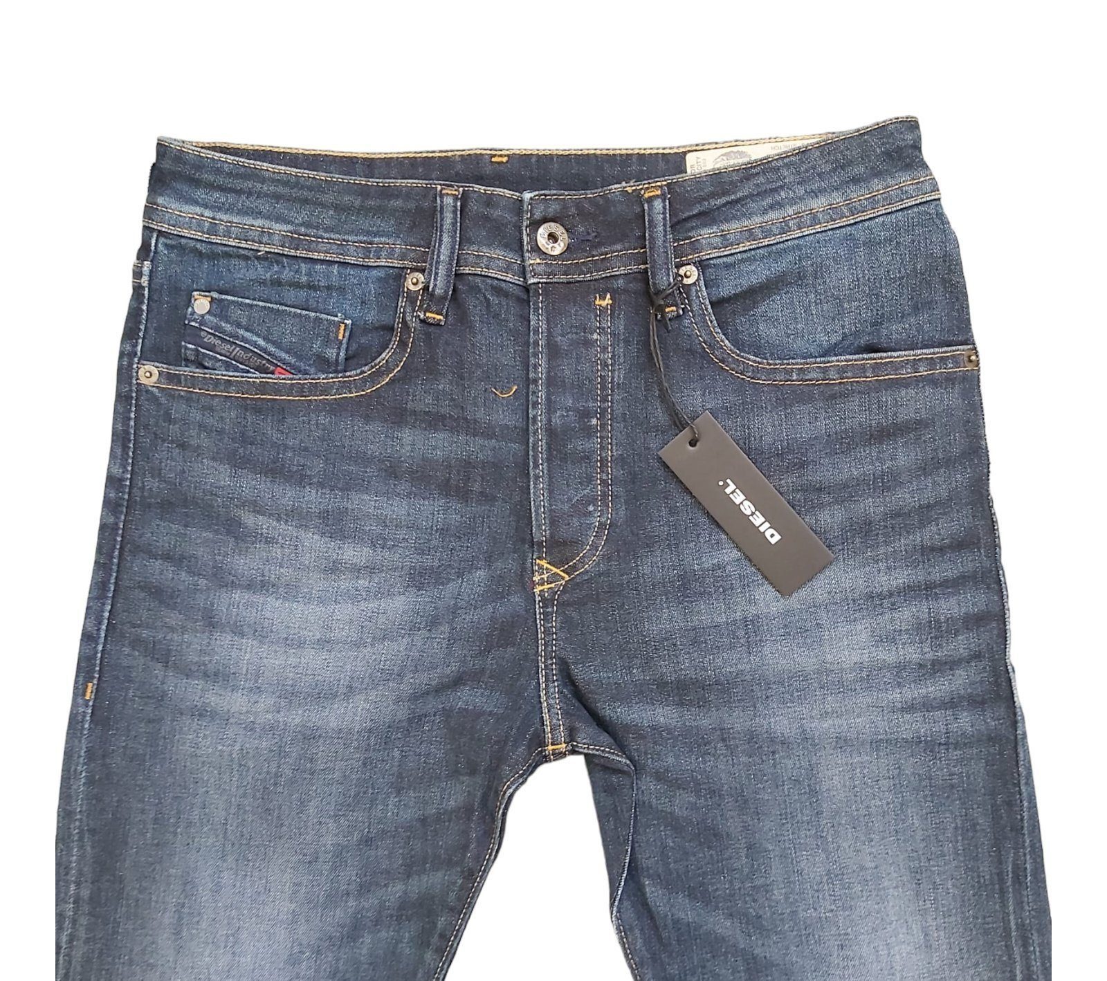 Diesel Comfort-fit-Jeans Buster RFE03 (Dunkelblau, Stretch) 5-Pocket-Style,  Regular Slim Tapered