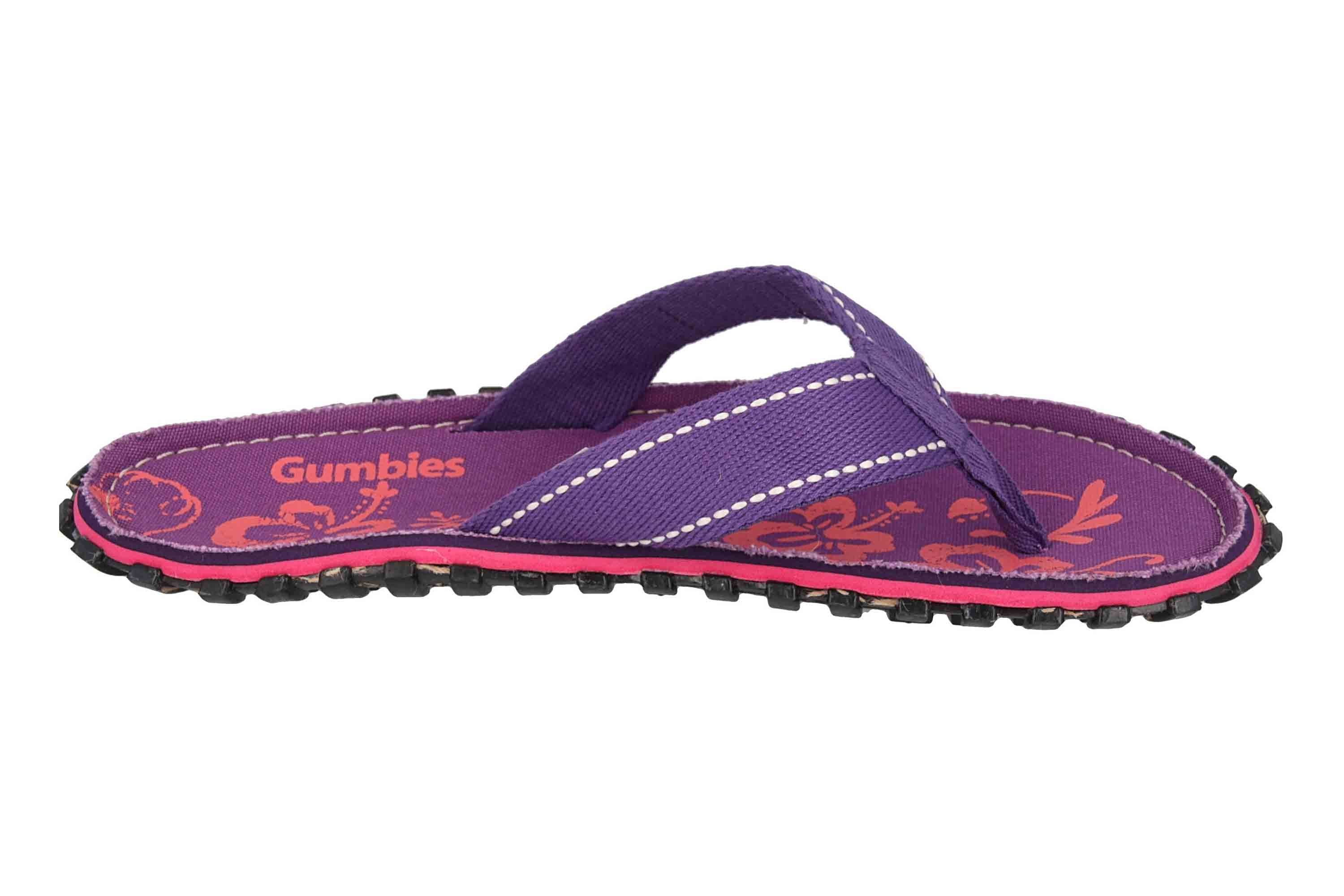 Gumbies Hibiscus Gumbies Islander Purple Zehentrenner 2204