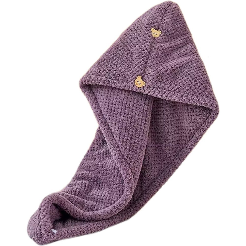L.Ru UG Turban-Handtuch Die Trockenhaarkappe aus Mikrofaser absorbiert Wasser, (1-St), Duschhaube für trockenes Haar