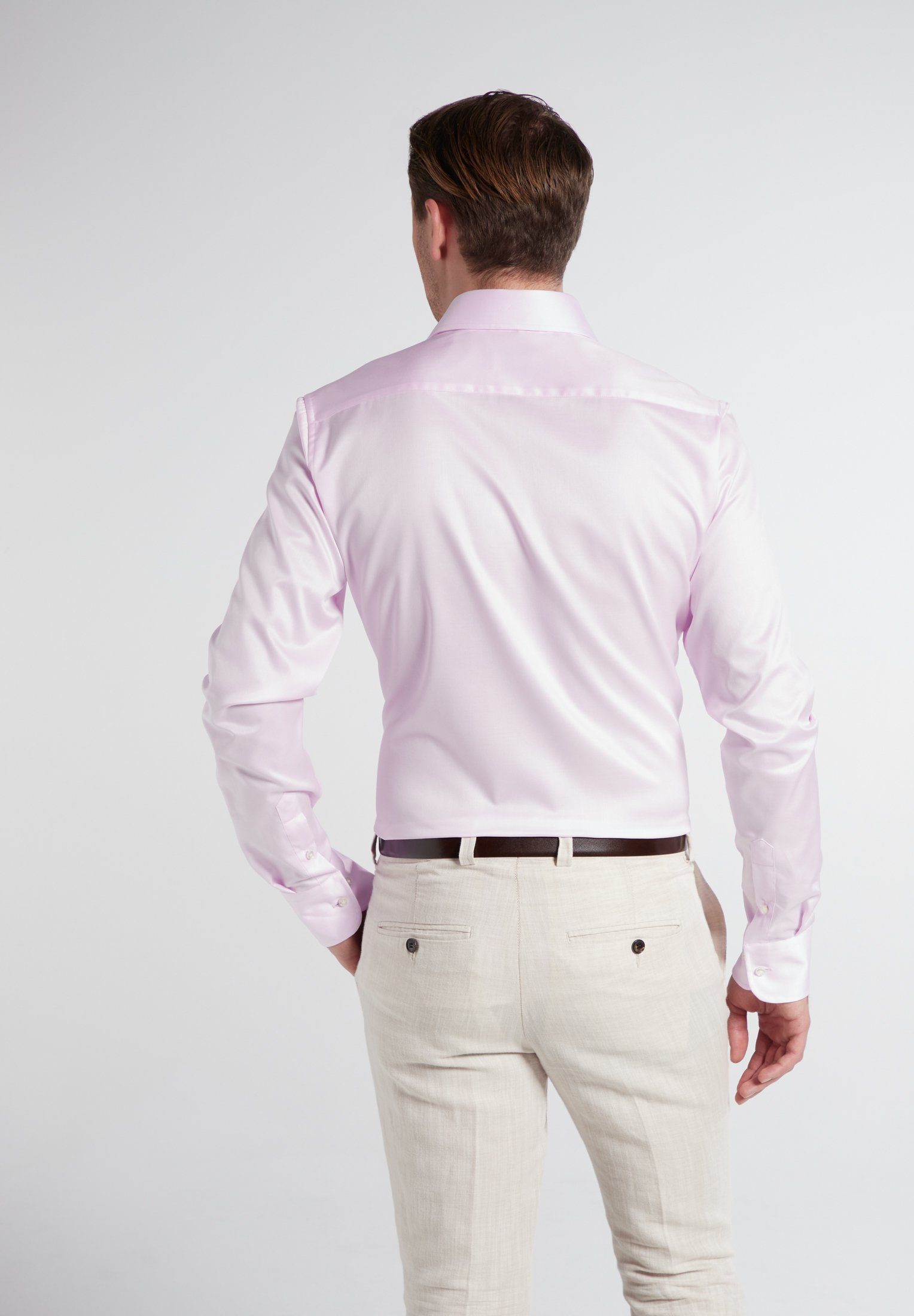 Eterna Langarmhemd SLIM FIT rosa