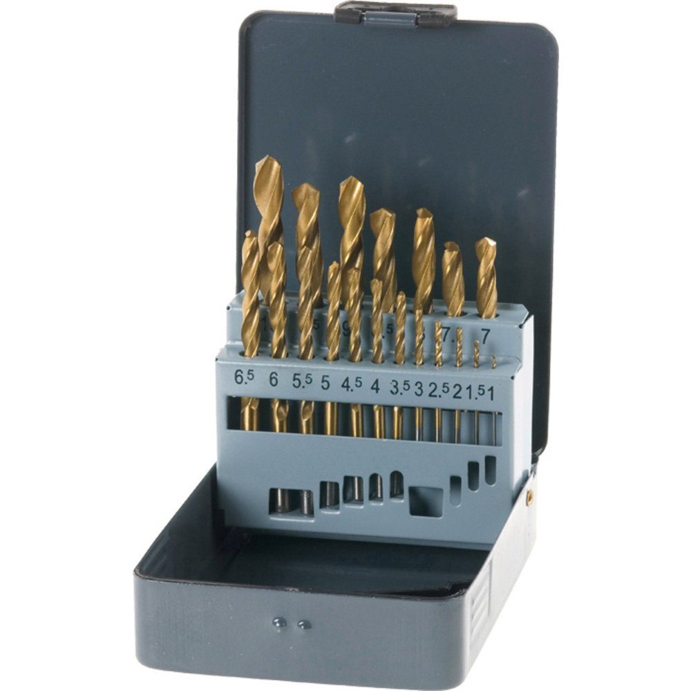 kwb Metallbohrer kwb 421856 HSS Metall-Spiralbohrer-Set 19teilig 1 mm, 1.5 mm, 2 mm, 2