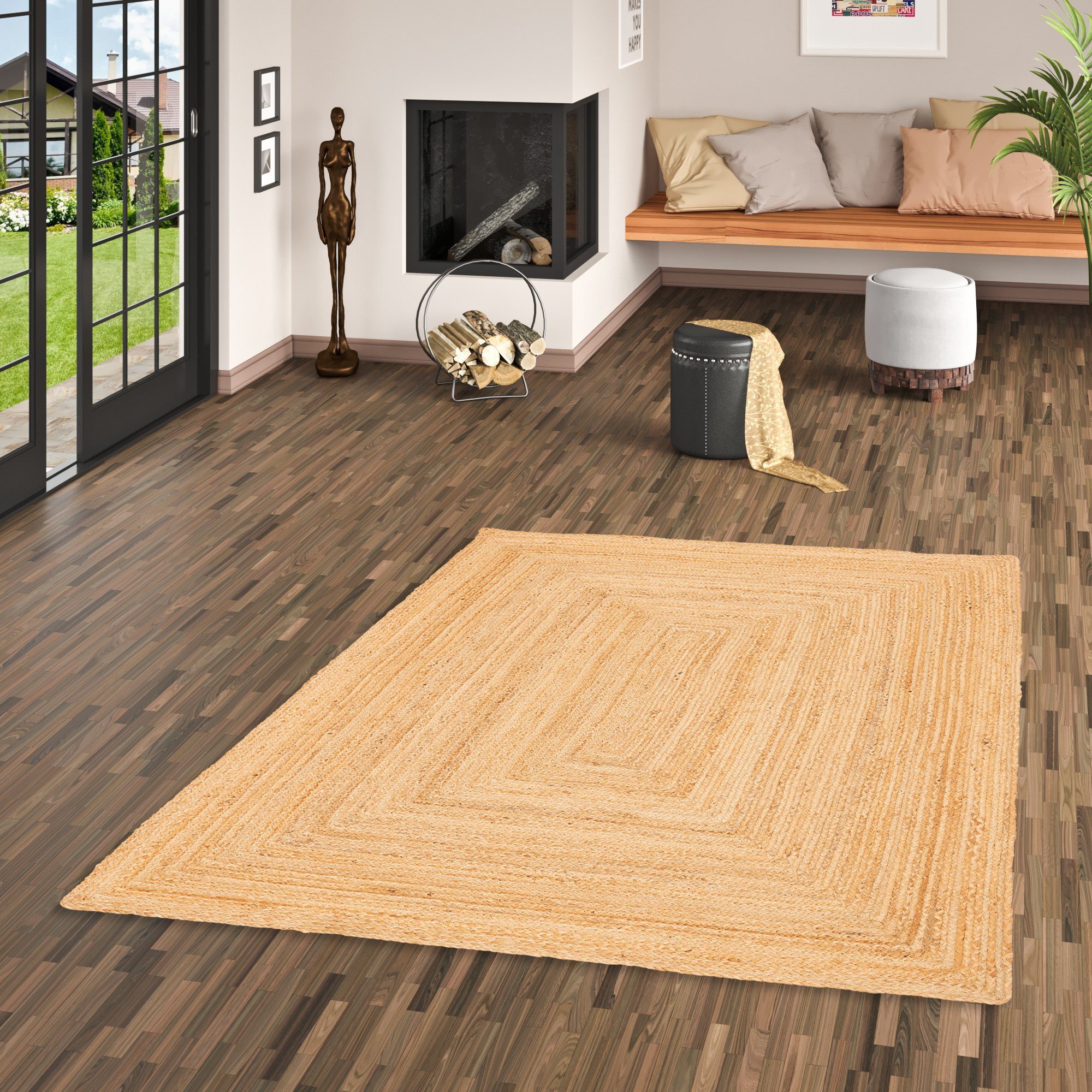 Pergamon Sisalteppich Naturfaser Teppich Jute Salsa günstig online kaufen