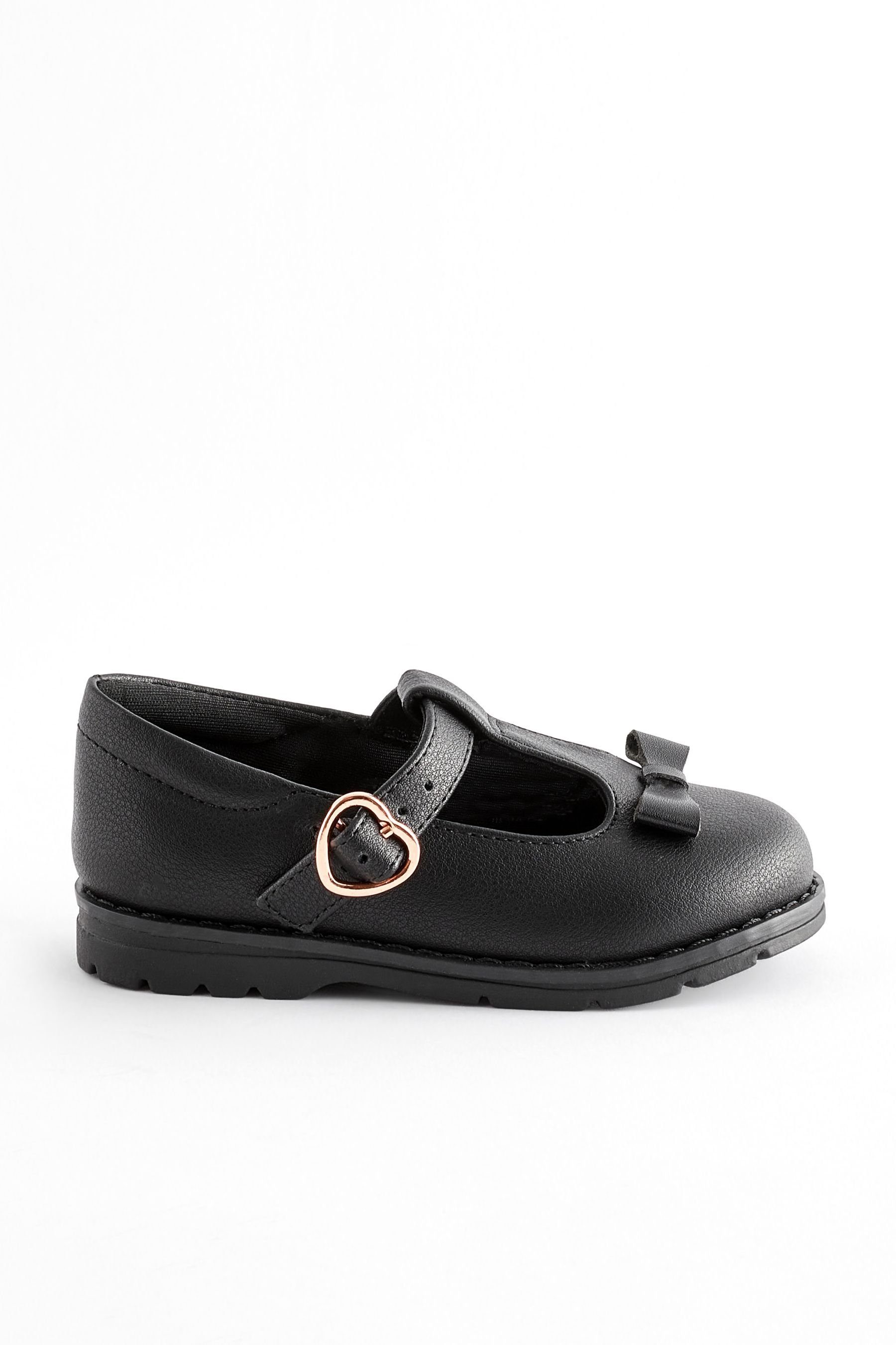 Mädchenschuhe mit T-Steg, weite Passform T-Strap-Sandale