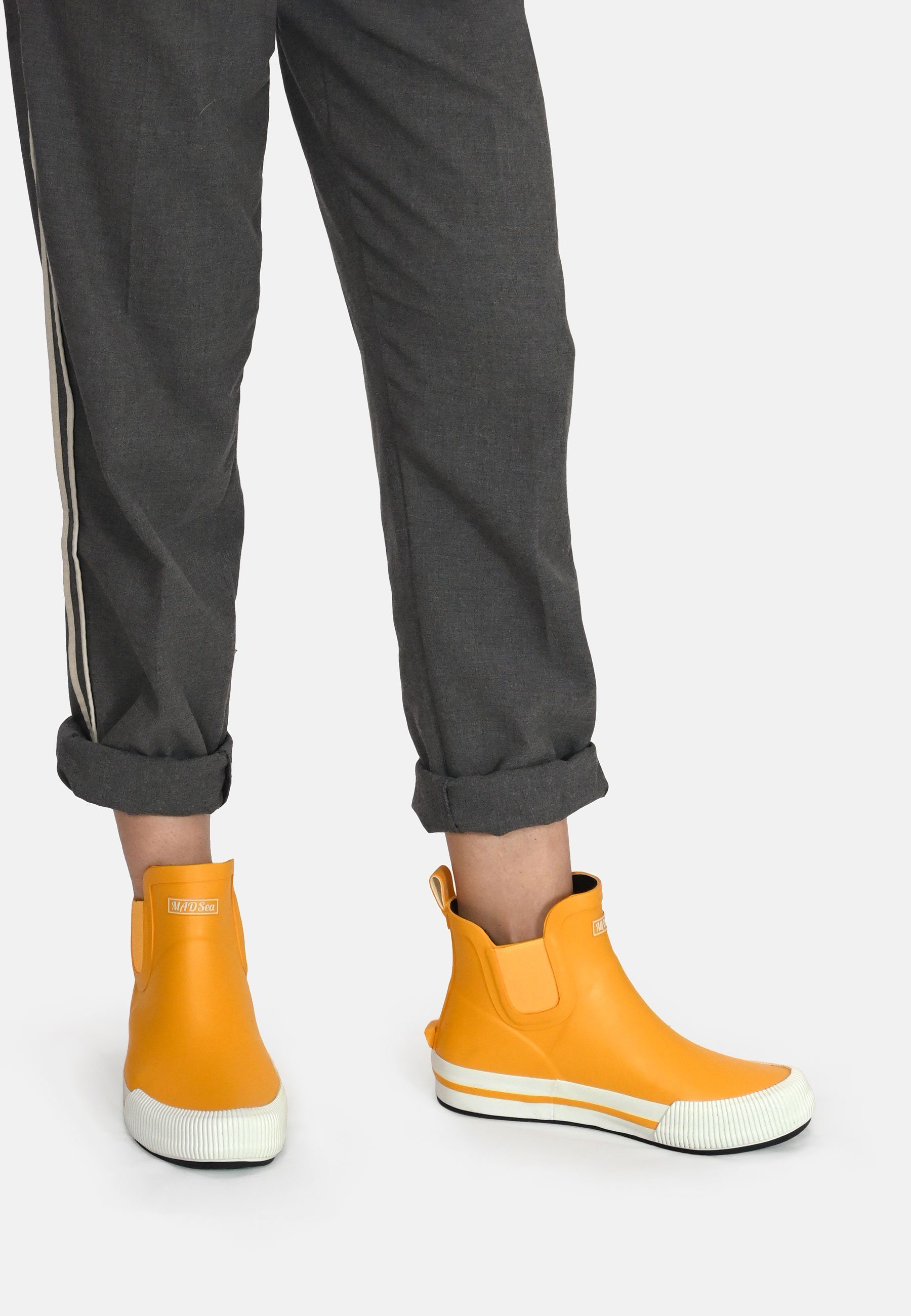 MADSea Short Story Gummistiefel mit seitlicher Dehnfalte und Baumwollinnenfutter