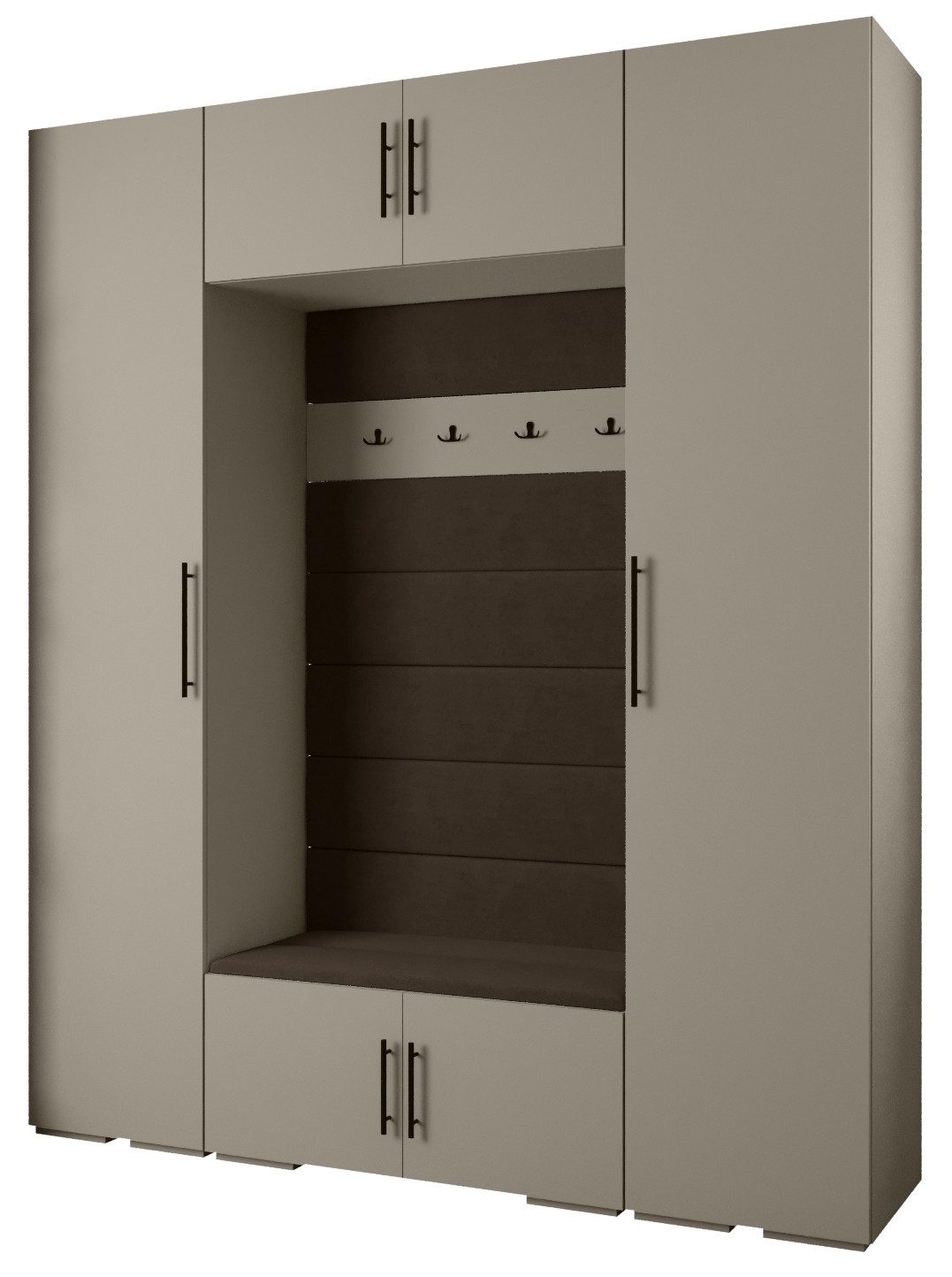 ABIKS MÖBEL Kompaktgarderobe INOVA 3 SATZ günstig online kaufen