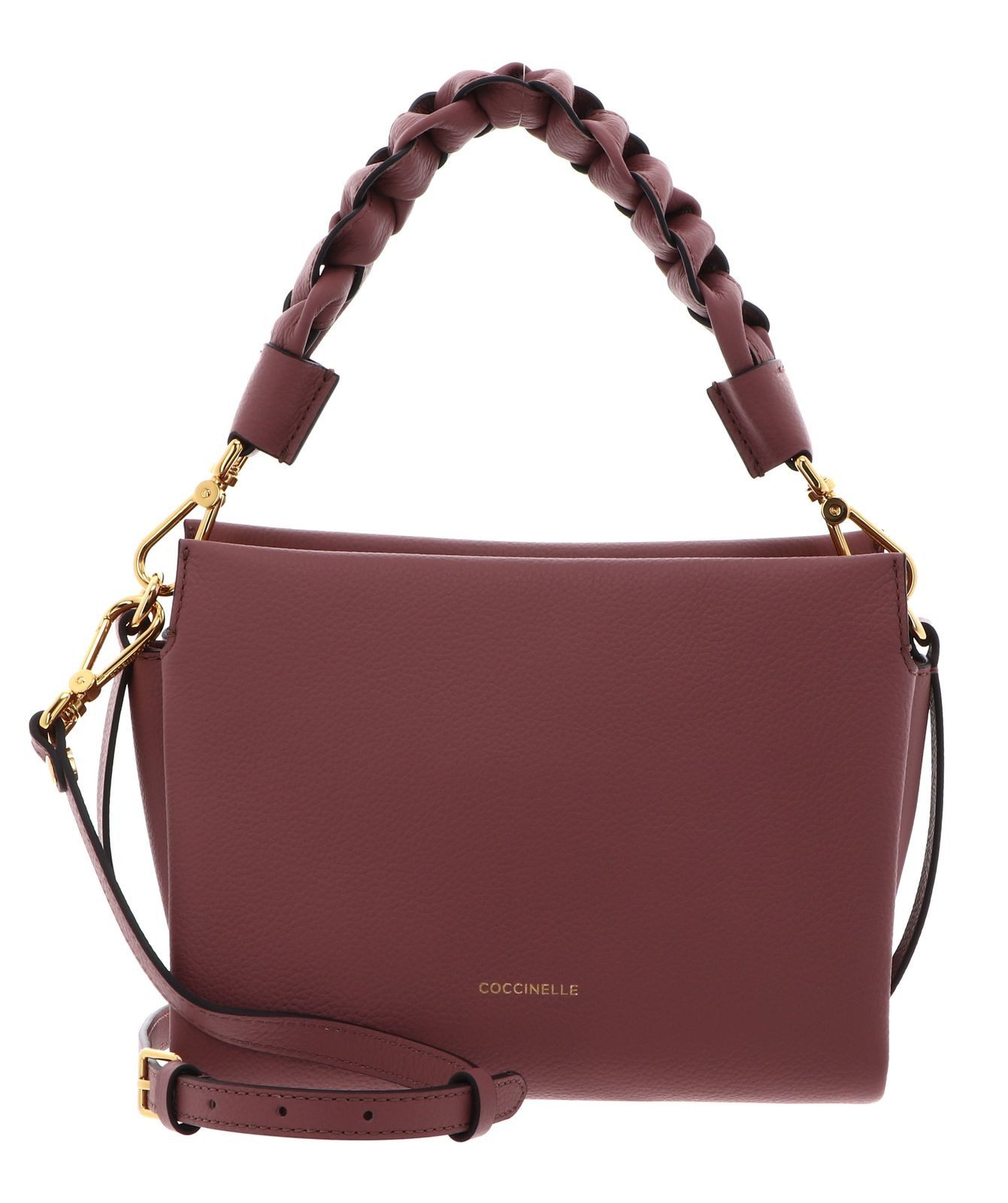 COCCINELLE Umhängetasche Crossbody Double Grainy Leather, aus echtem Leder