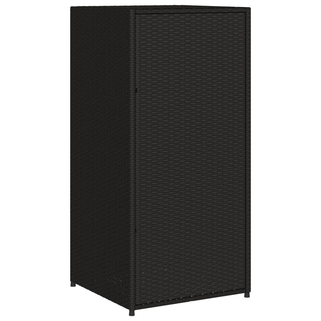 DOTMALL Garten-Geräteschrank Gartenschrank 55x55x111 cm Poly Rattan