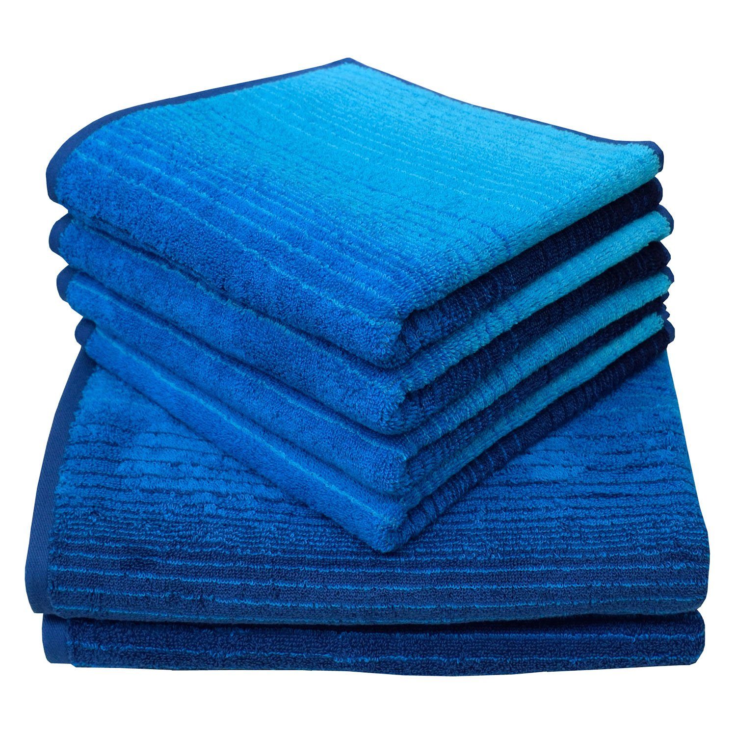 cm, x mit "Colori" Blau Handtuch 100 Dyckhoff Dyckhoff 50 (1-St) Farbverlauf Handtuch