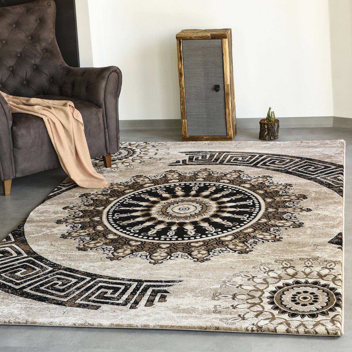 Vimoda Orientteppich Teppichwohnzimmer Medallion Spezielles Design, günstig online kaufen