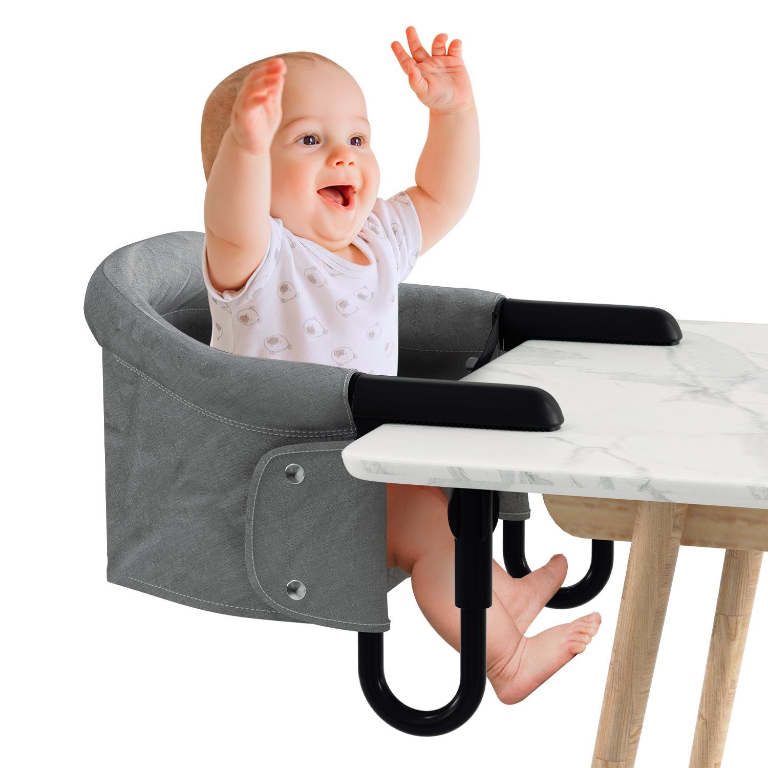Gimisgu Tischsitz Tischsitz Hochstuhl Babysitz Faltbarer Stuhlsitz Portable Sitzerhöhung