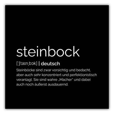 MOTIVISSO Poster Sternzeichen Steinbock - Definition