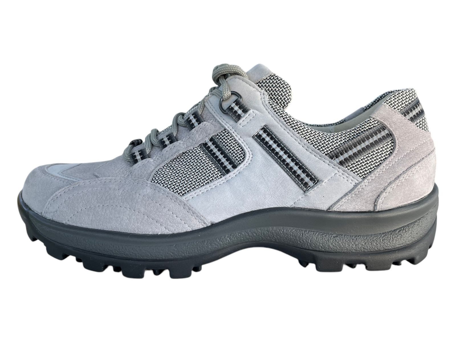 Waldläufer Damen Schnürschuh HOLLY 471008-310-068 hellgrau silber Schnürschuh