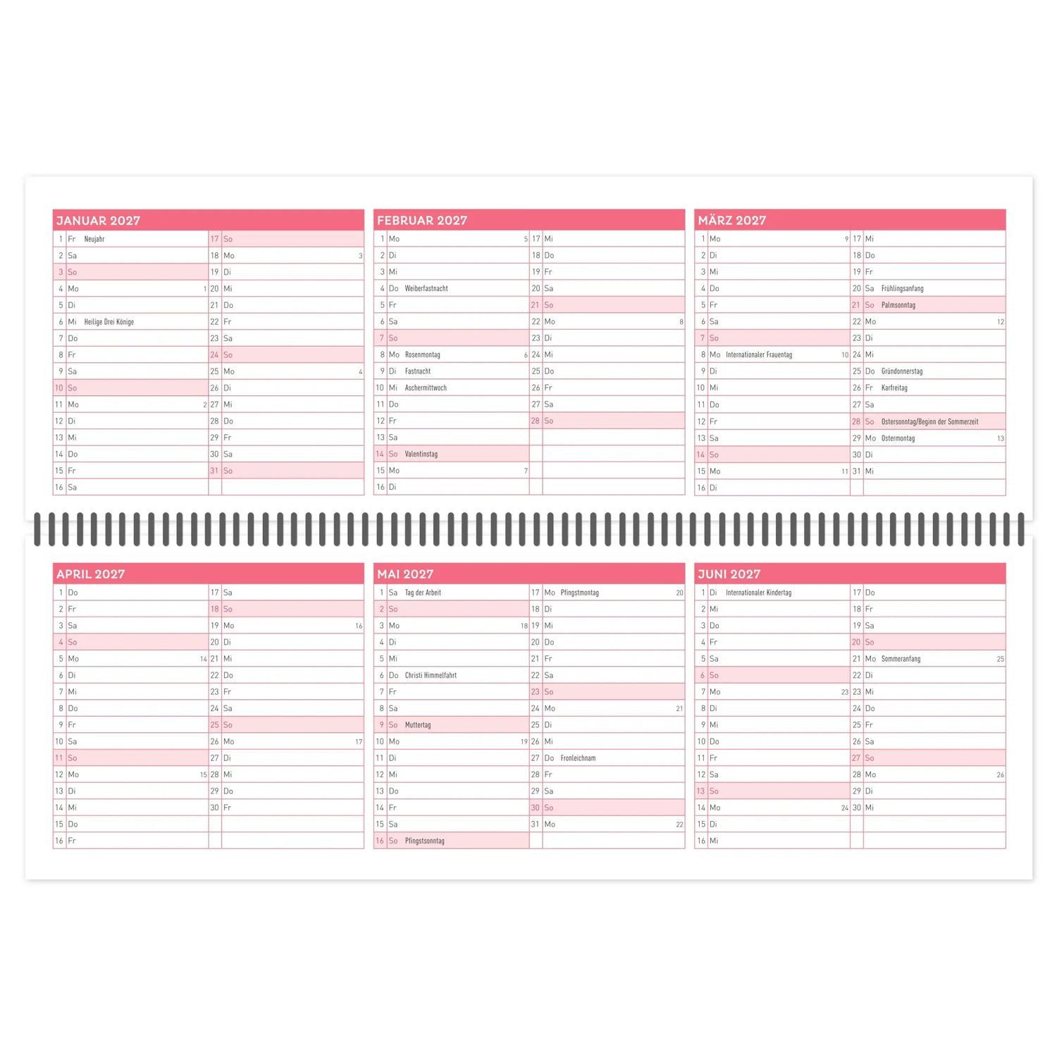 Terminkalender ErzieherInnen-Tischkalender 2026 / 2027