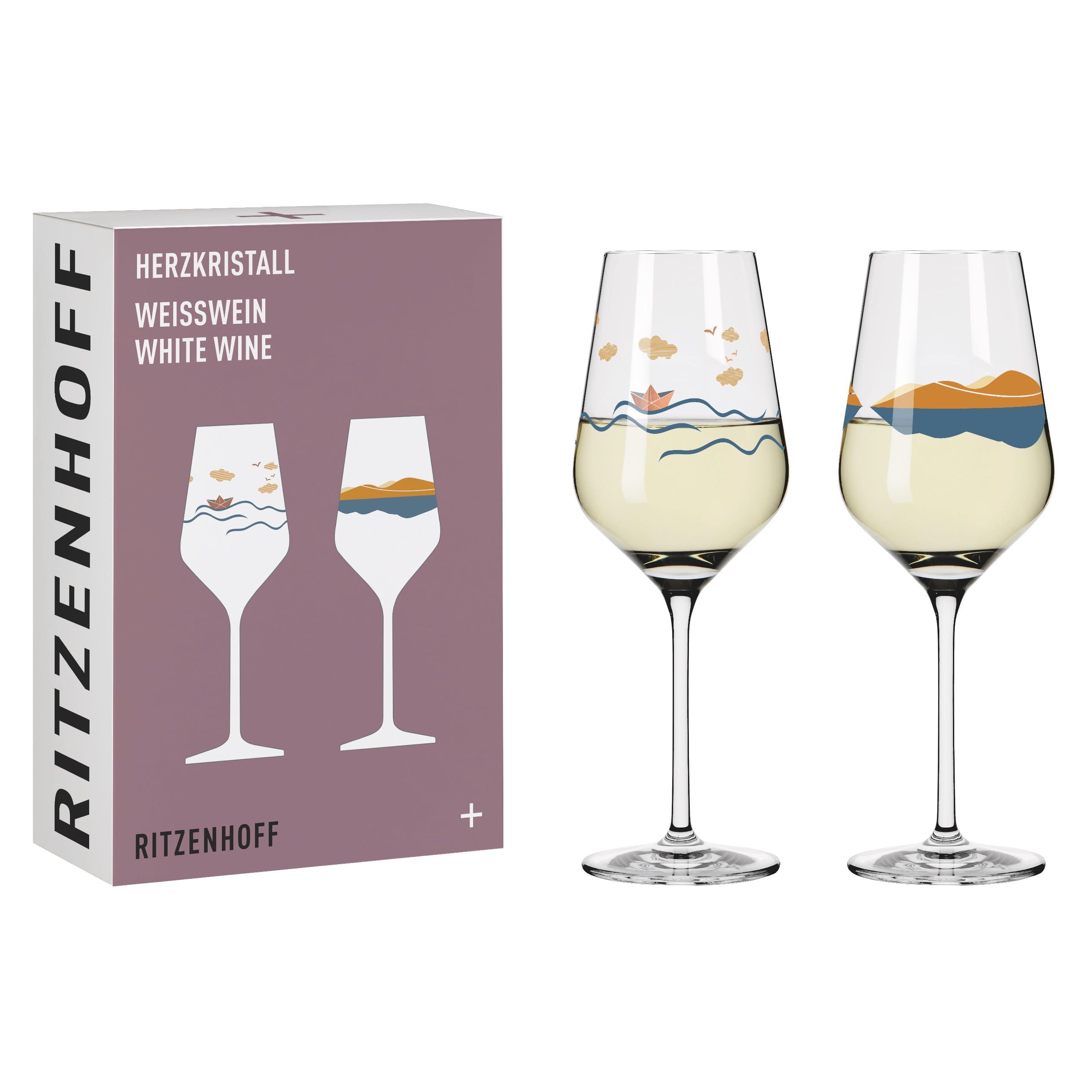 Ritzenhoff Weißweinglas Herzkristall