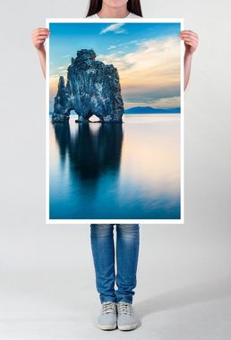 Sinus Art Poster 90x60cm Poster Markanter Felsen Hvitserkur Island