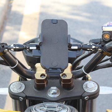 cofi1453 cofi1453® 360 Grad Verstellbarer Halterung Fahrrad Handyhalterung für Lenkergriff Motorrad Halter Fahrrad Smartphone für Handys von 4,6 '' bis 6,5" Smartphone-Halterung