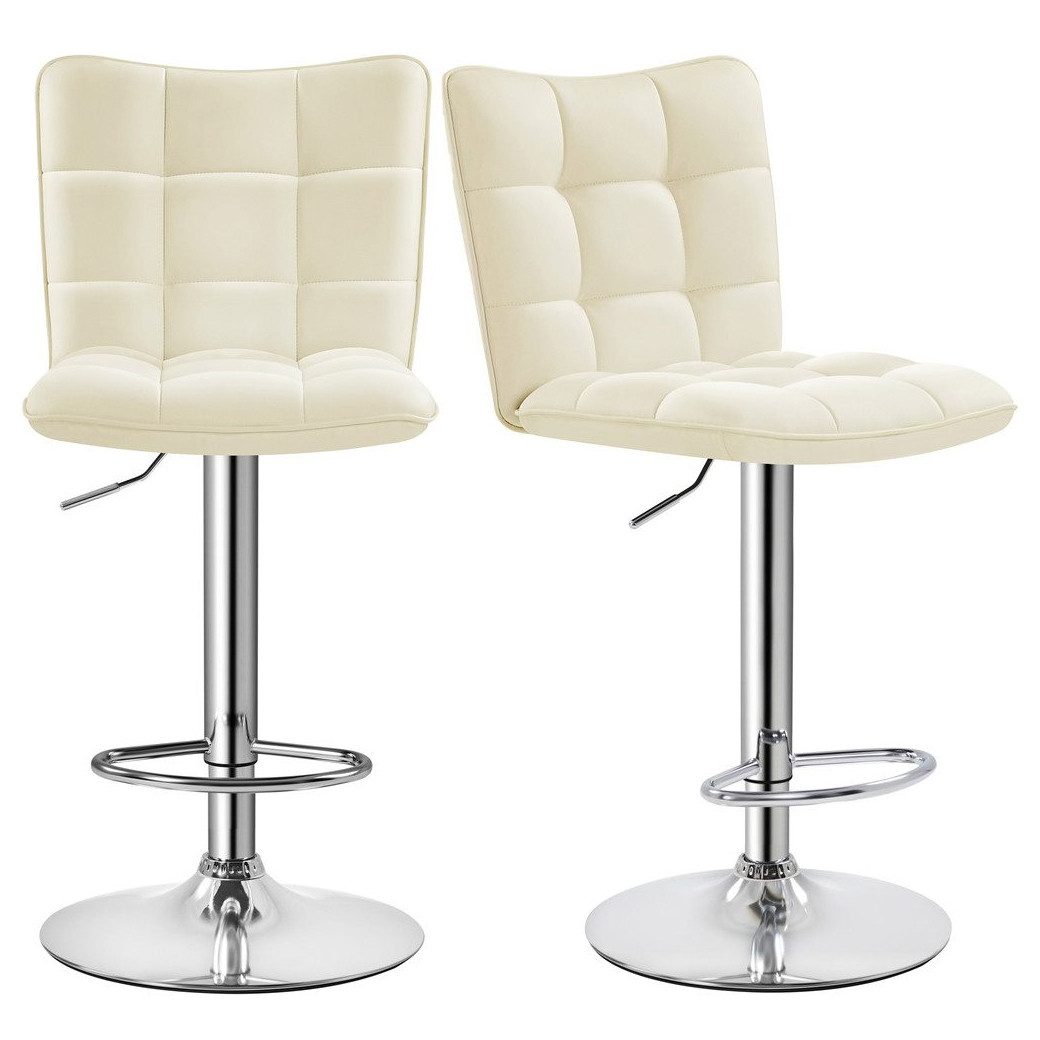 Yaheetech Barhocker (2er), Barstühle 360°Drehbar Küchenstühle Sitzhöhe 62,5 günstig online kaufen