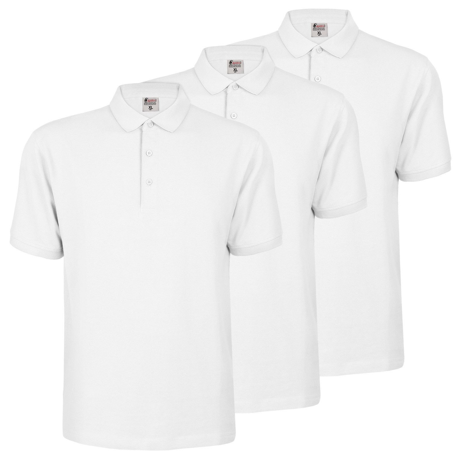 ALPIDEX Poloshirt ALPIDEX Herren Polo Shirts 3er Set Poloshirt Männer Hemd Kurzarm