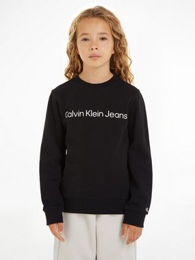 Calvin Klein Jeans Sweatshirt INST. LOGO REGULAR CN für Kinder bis 16 Jahre