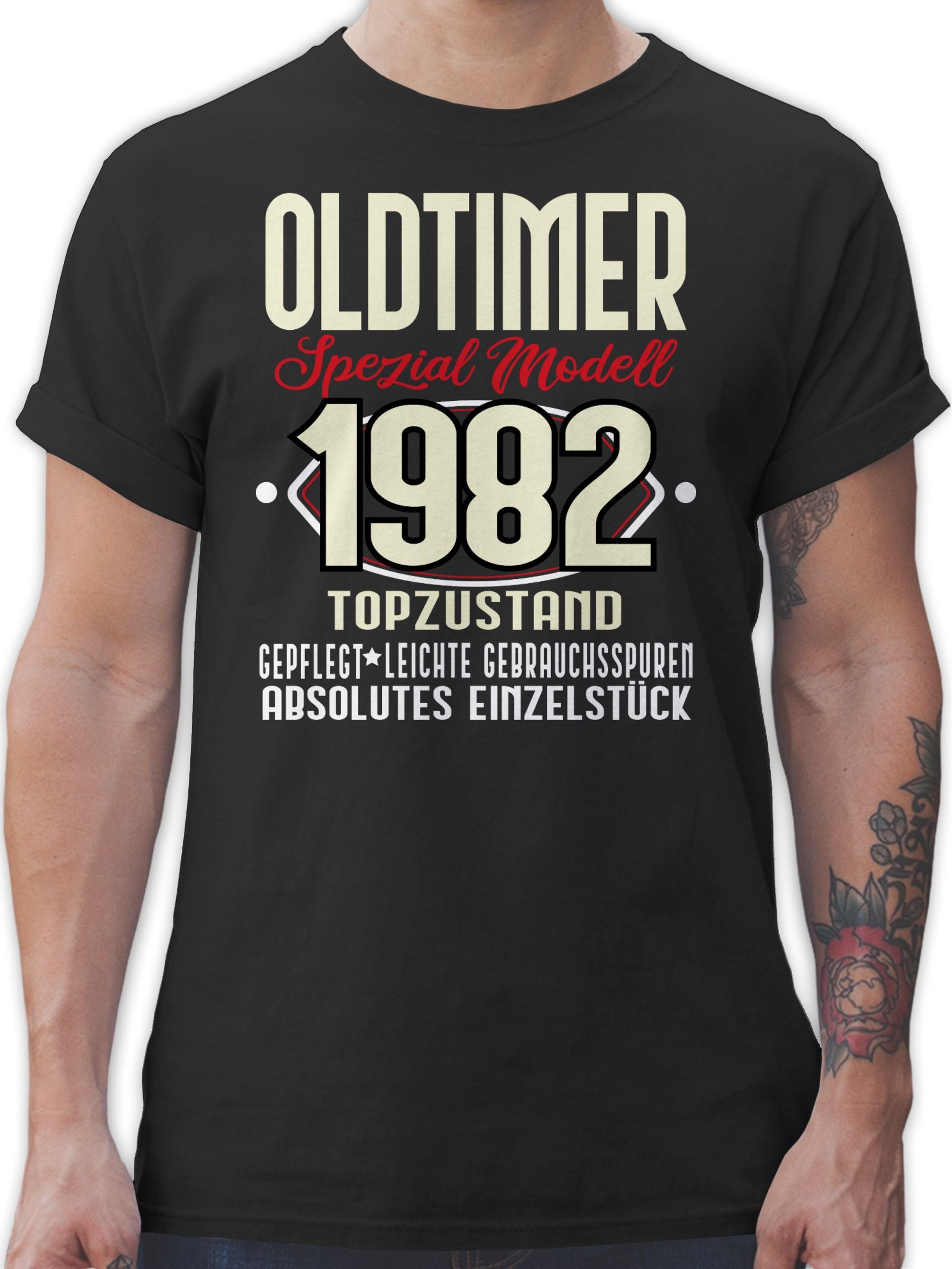Shirtracer T-Shirt »Oldtimer Spezial Modell 1982 Vierzigster - 40.  Geburtstag - Herren Premium T-Shirt« tshirt oldtimer 1982 - t shirt 40  jahre mann - lustiges zum 40. online kaufen | OTTO