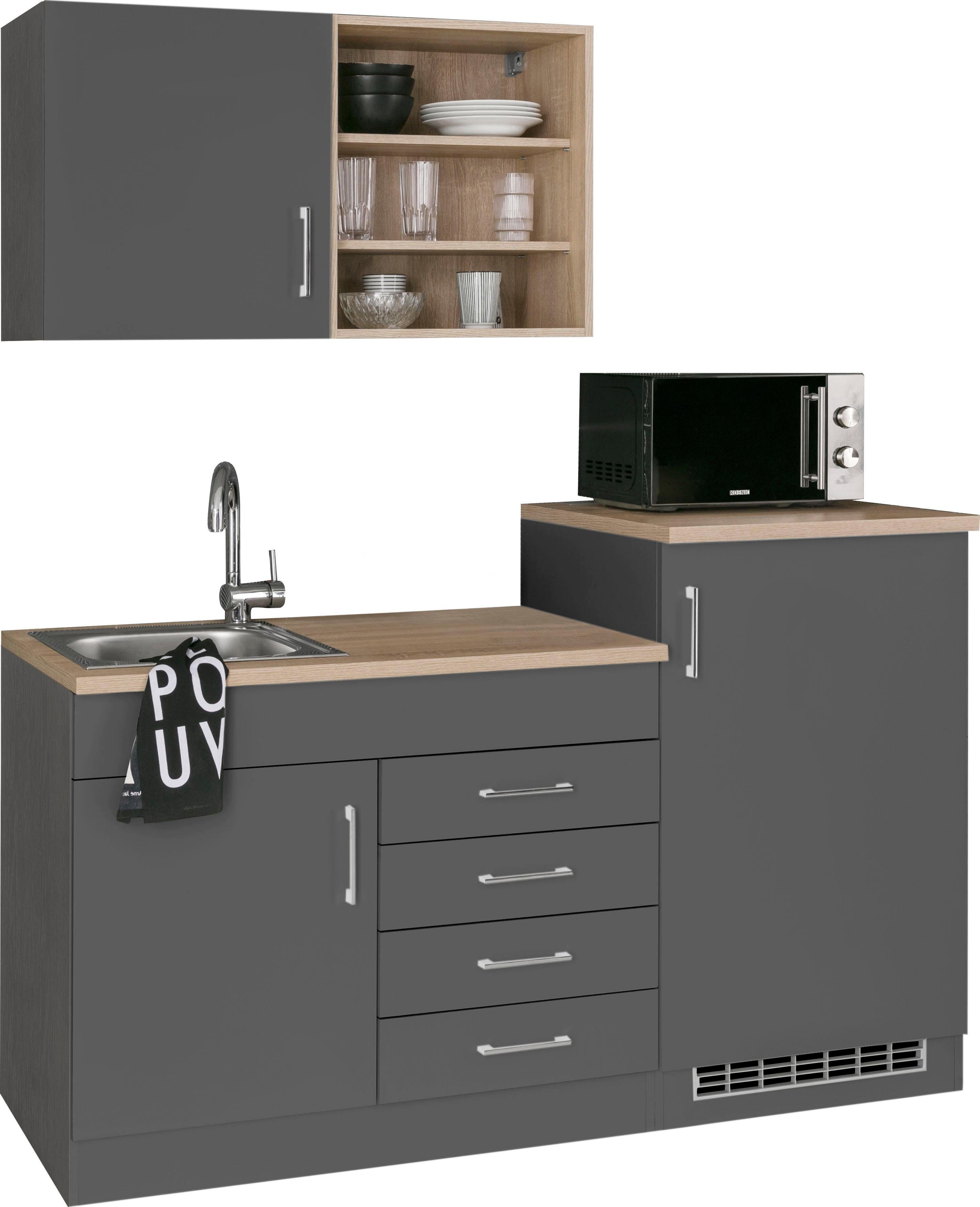 KOCHSTATION Pantryküche KS-Mali, Breite 160 cm, mit E-Geräten günstig online kaufen