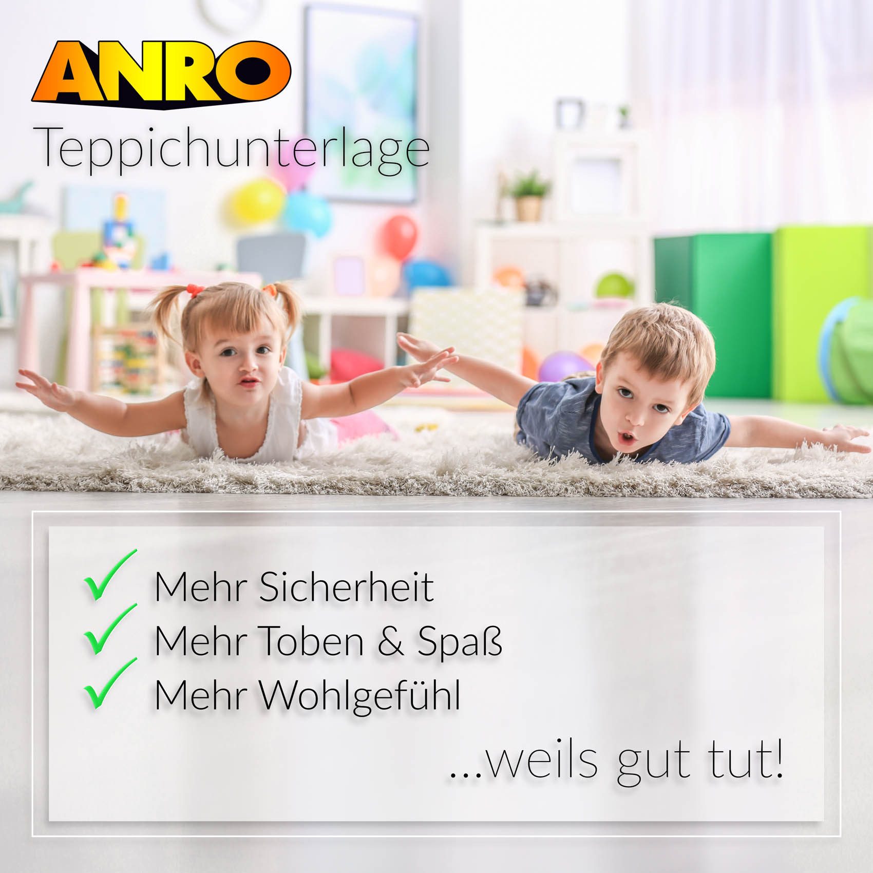 ANRO Teppichunterlage Gumminetz Antirutschnetz Teppich Antirutschunterlage, (1-St), Gitter-Rutschunterlage, individuell zuschneidbar 60x100cm Weiß – Bild 5 von 5