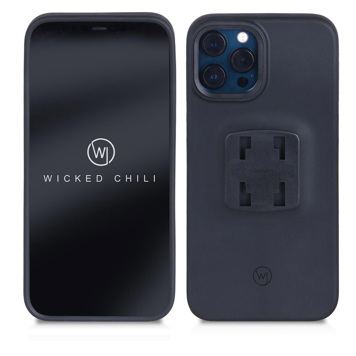 Wicked Chili QuickMOUNT Case / Schutzhülle für iPhone 12 / 12 Pro Handy-Halterung, (1er Set)