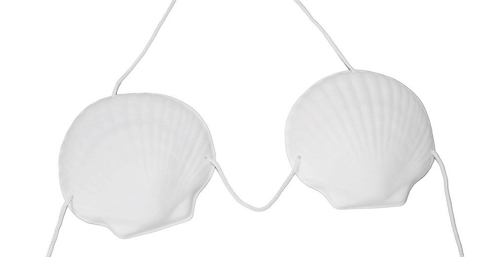 Funny Fashion Kostüm Hawaii Muschel BH - Weiß günstig online kaufen