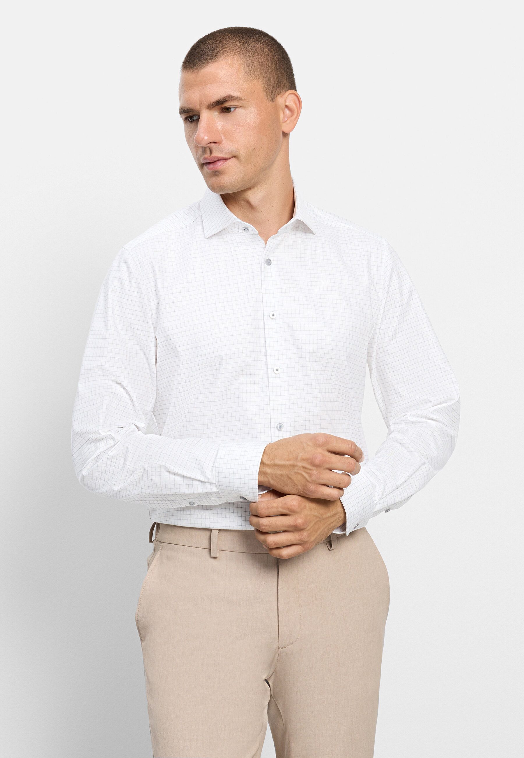 Businesshemd OLYMP Level Five, body fit, Royal Kent mit extra langem Arm