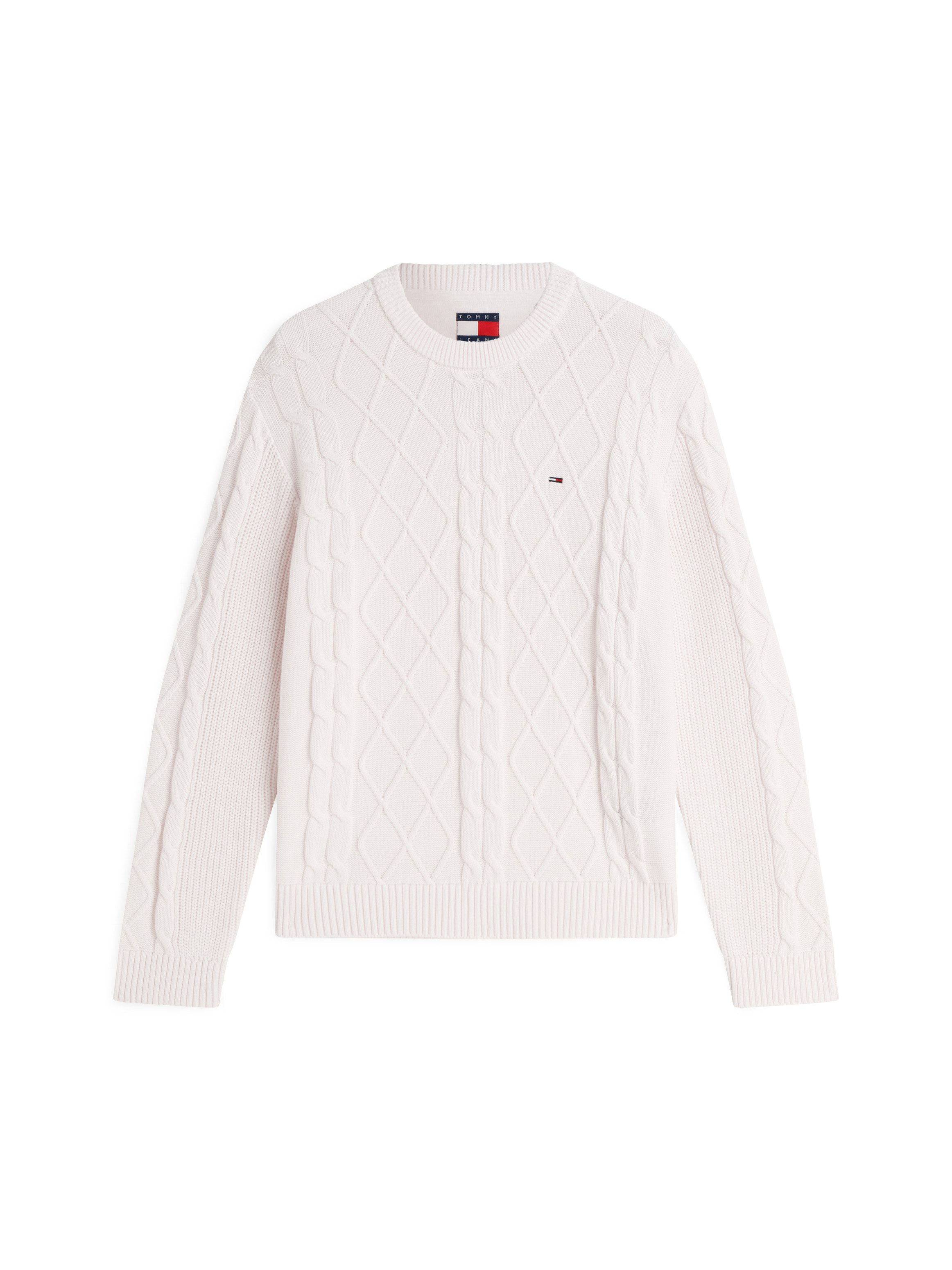 Tommy Jeans Rundhalspullover TJM REG CABLE KNIT SWEATER – Bild 5 von 5