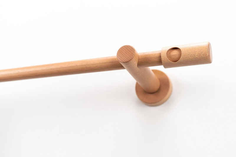 Gardinenstange PANDRI, GARESA, Ø 20 mm, 1-läufig, Wunschmaßlänge, einfache mit Verbinder verlängerbar, ohne Ringe