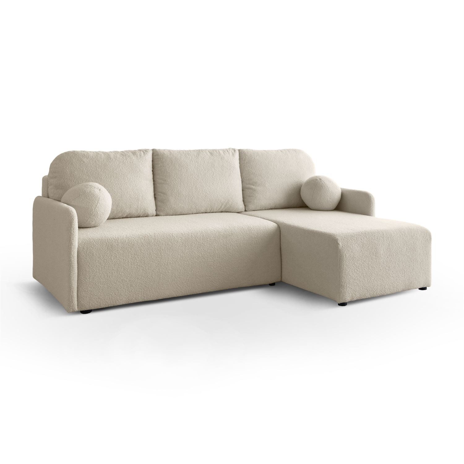 Lookway Ecksofa CUDDLE mit Schlaffunktion und Bettkasten, 213x145x90 cm