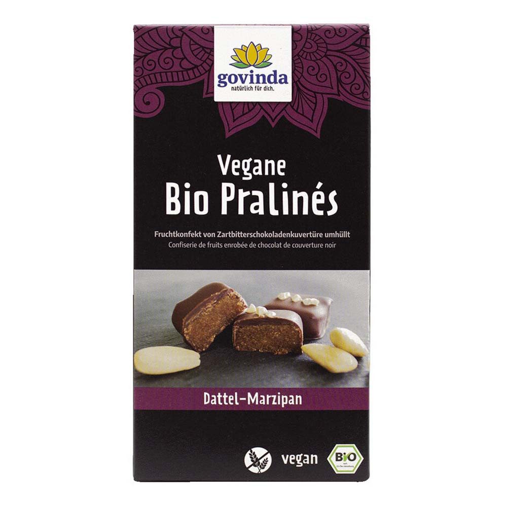 Govinda Süßigkeit Vegane Pralinés - Dattel-Marzipan 70g