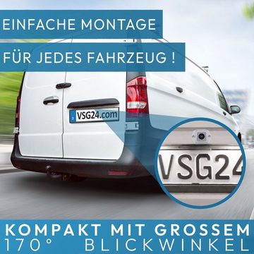 VSG24 5" Rückfahrsystem NAVIGATOR HD für PKW Front Heck inkl. Monitor & 1x Rückfahrkamera (Großer 170° Blickwinkel, geringe Abmessungen, Ideal zum Nachrüsten)