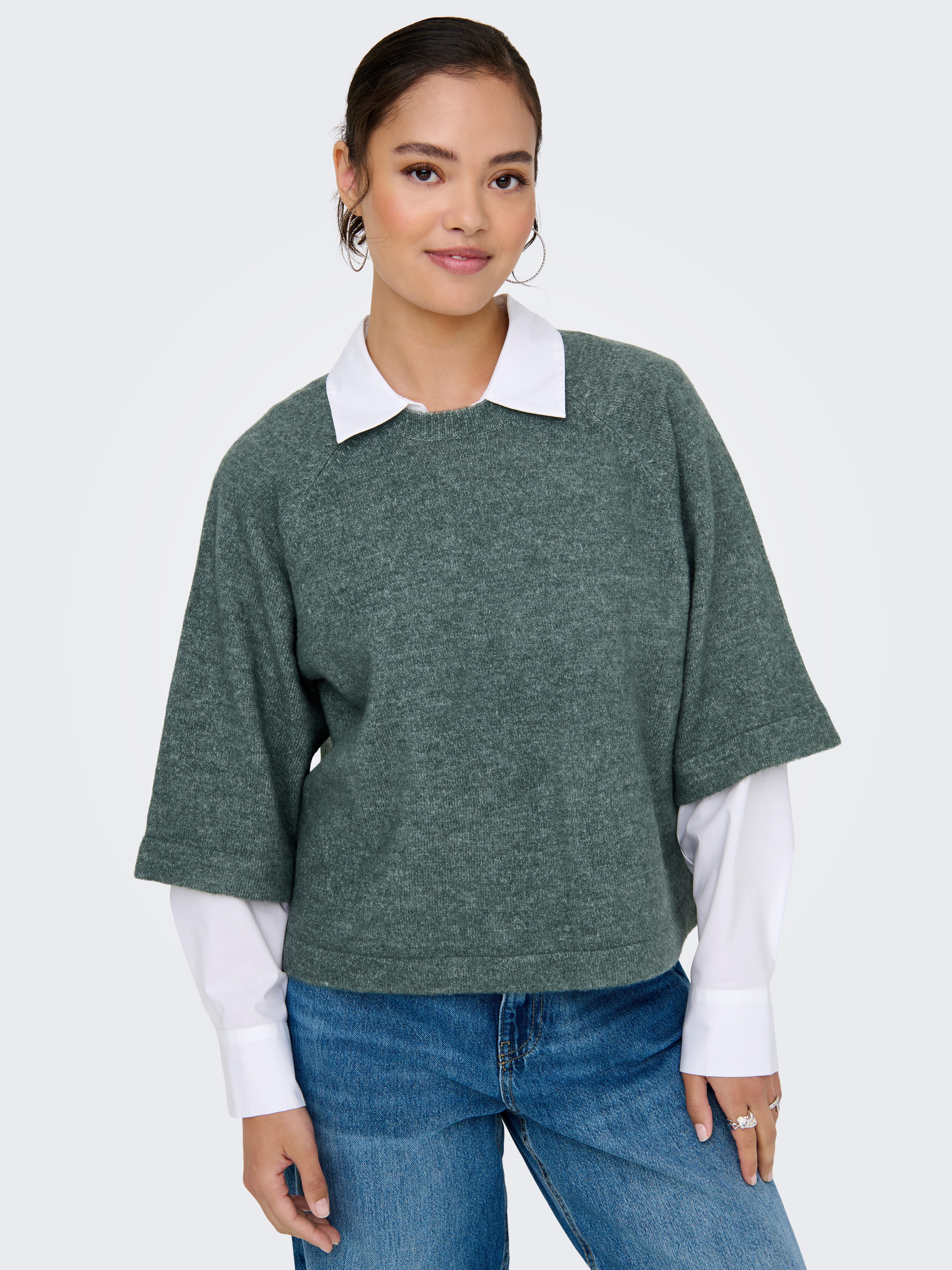 ONLY Strickpullover ONLSIMONI 3/4 PULLOVER KNT günstig online kaufen