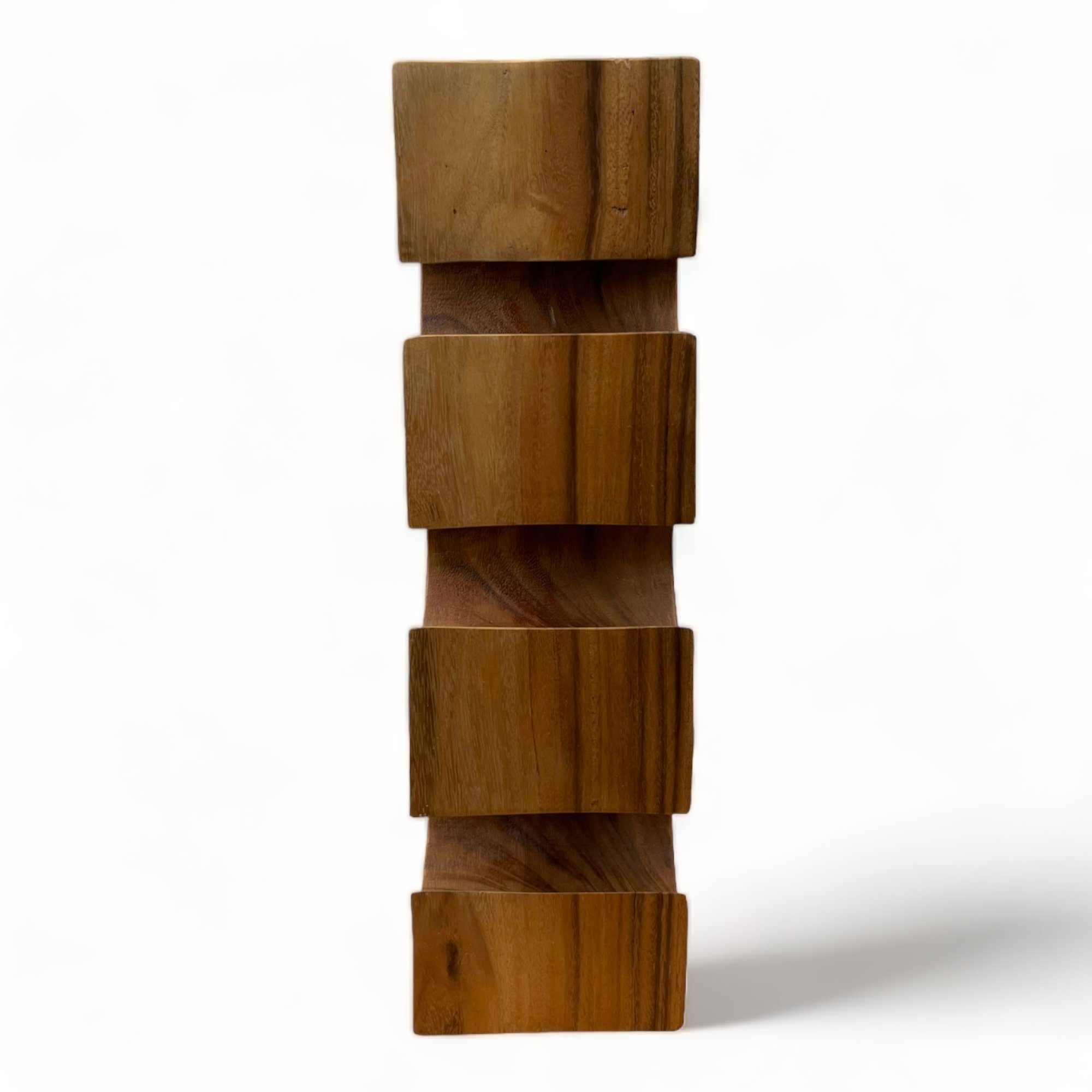 FaHome Weinregal Massiv Holz: Handgefertigter, Edler & Hochwertiger Weinhalter, (50/70/100x27x18) Natur – Bild 5 von 5