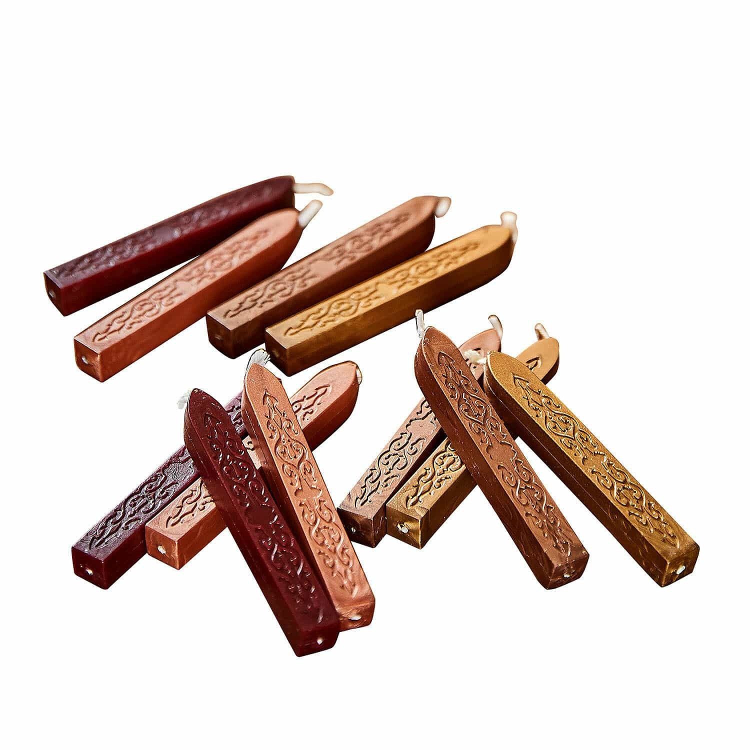 Mirabeau Geschenkband Siegelwachs 12er Set Movique braun/rot/gold