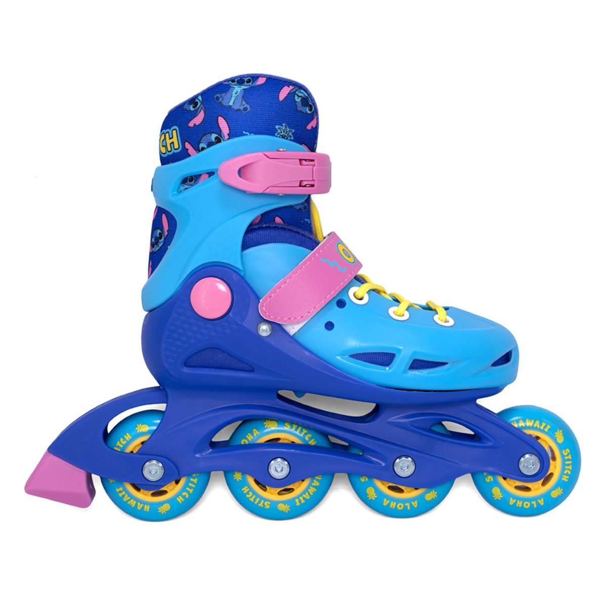 Disney Rollschuhe Stitch Inline Kinder Hard Boot Rollschuhe größenverstellbar 34 bis 37