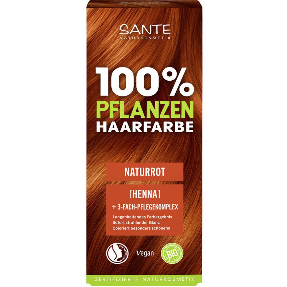 SANTE Haarfarbe Pflanzen NATURROT, 100 g