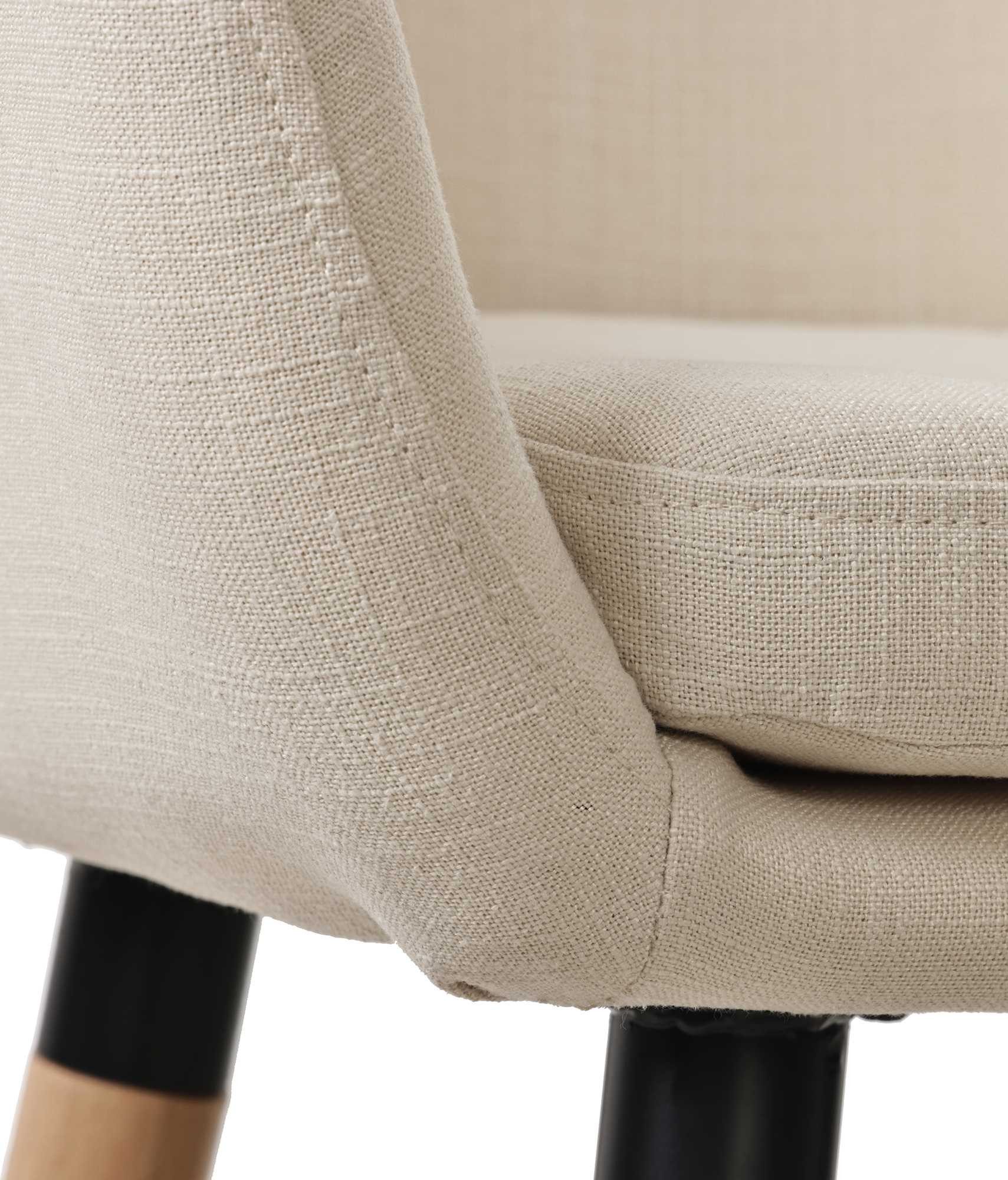 CLP Barhocker Grant (2er Set, 2 St., 2er), Stoffbezug, Buchenholzgestell