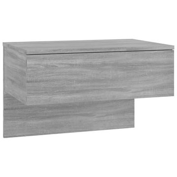 vidaXL Nachttisch Wand-Nachttisch Grau Sonoma Holz Nachtkonsole Tisch