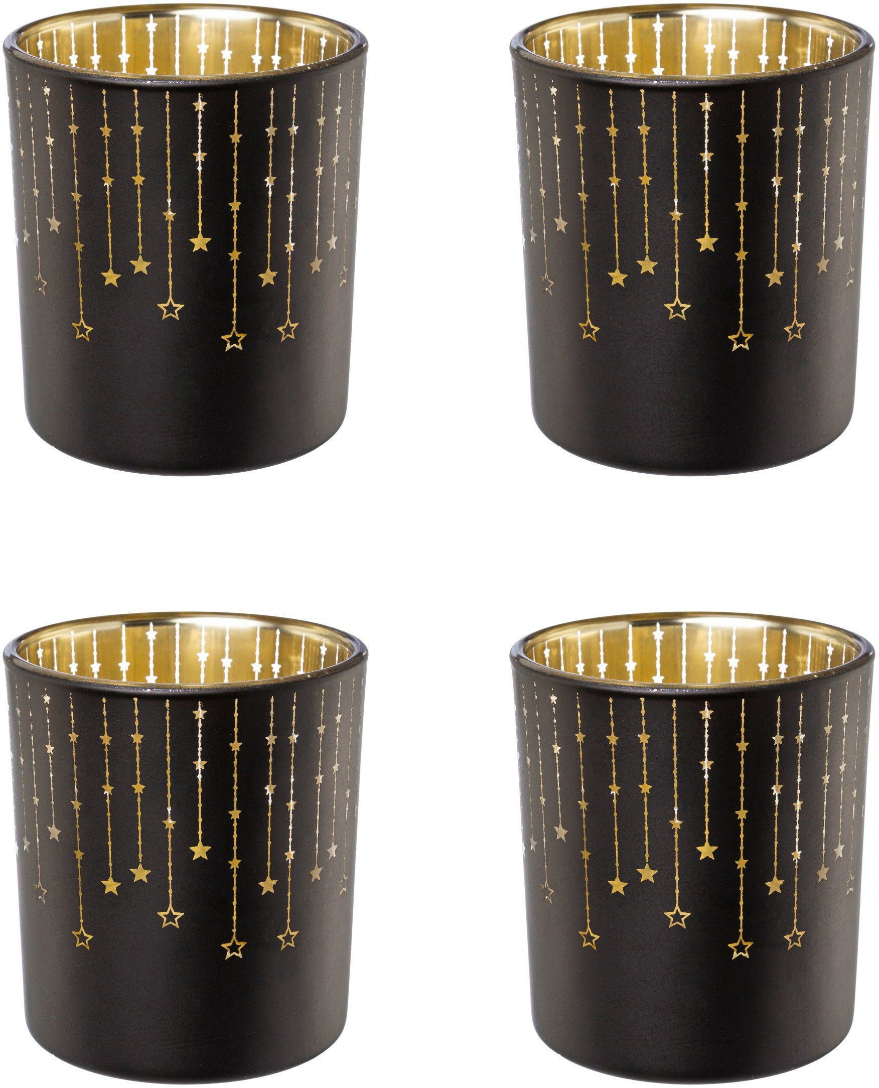 Creativ deco Teelichthalter Weihnachtsdeko (4 St), günstig online kaufen