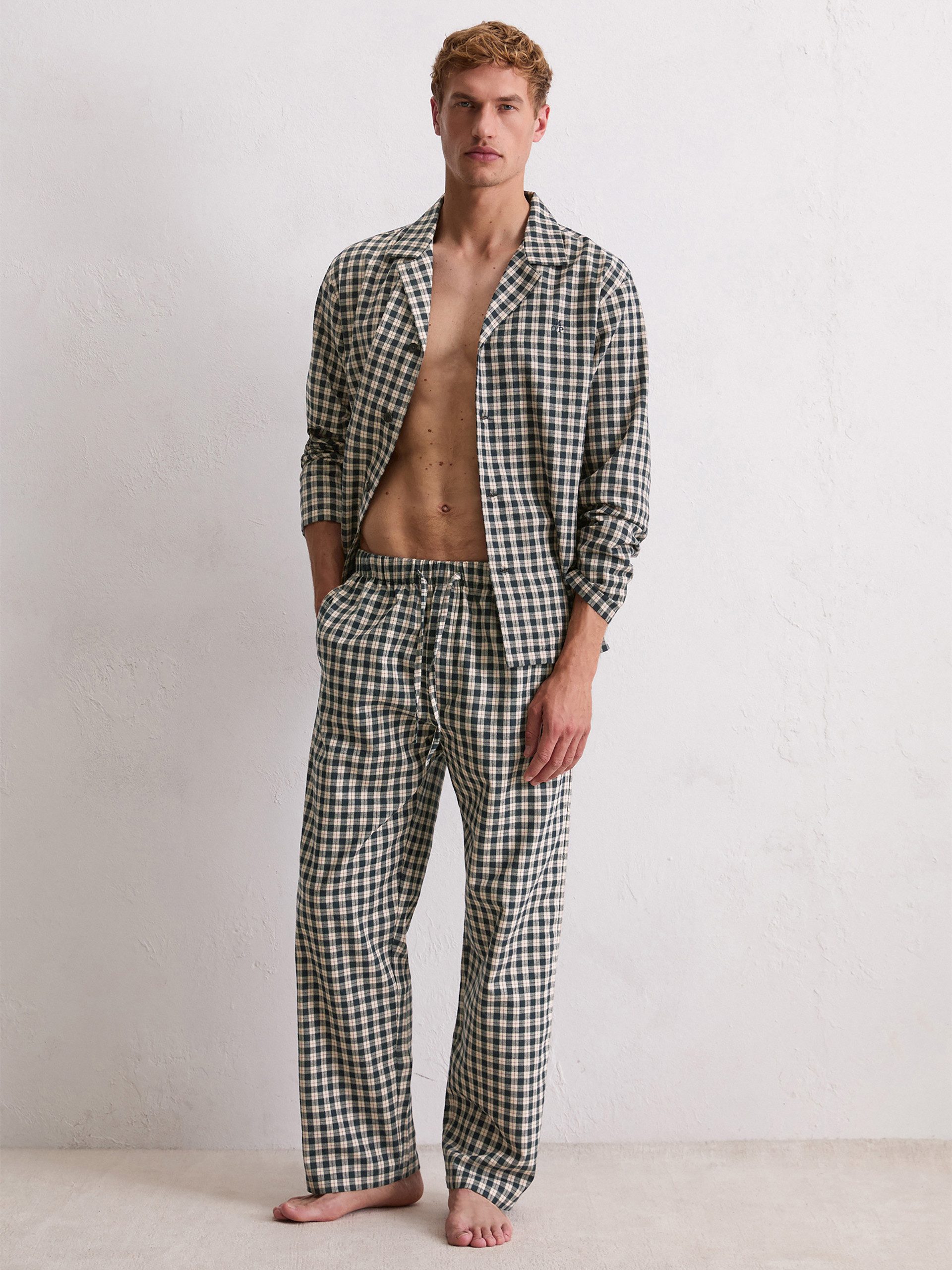 Marc O'Polo Pyjamahose Cozy Flannel schlaf-hose pyjama schlafmode günstig online kaufen
