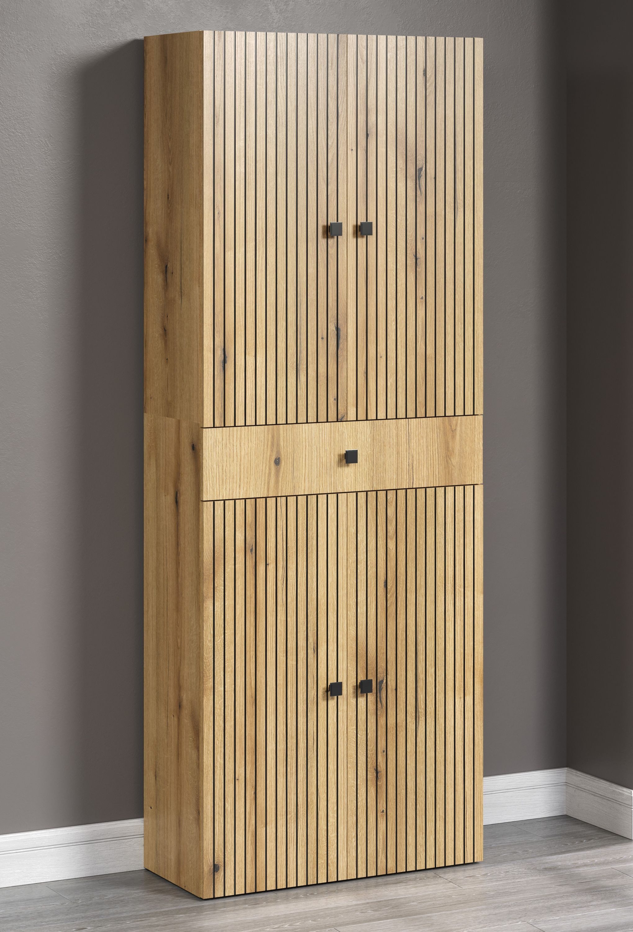 trendteam Hochschrank (Hochschrank) Badschrank Badhochschrank 70 x 188 x 31 cm