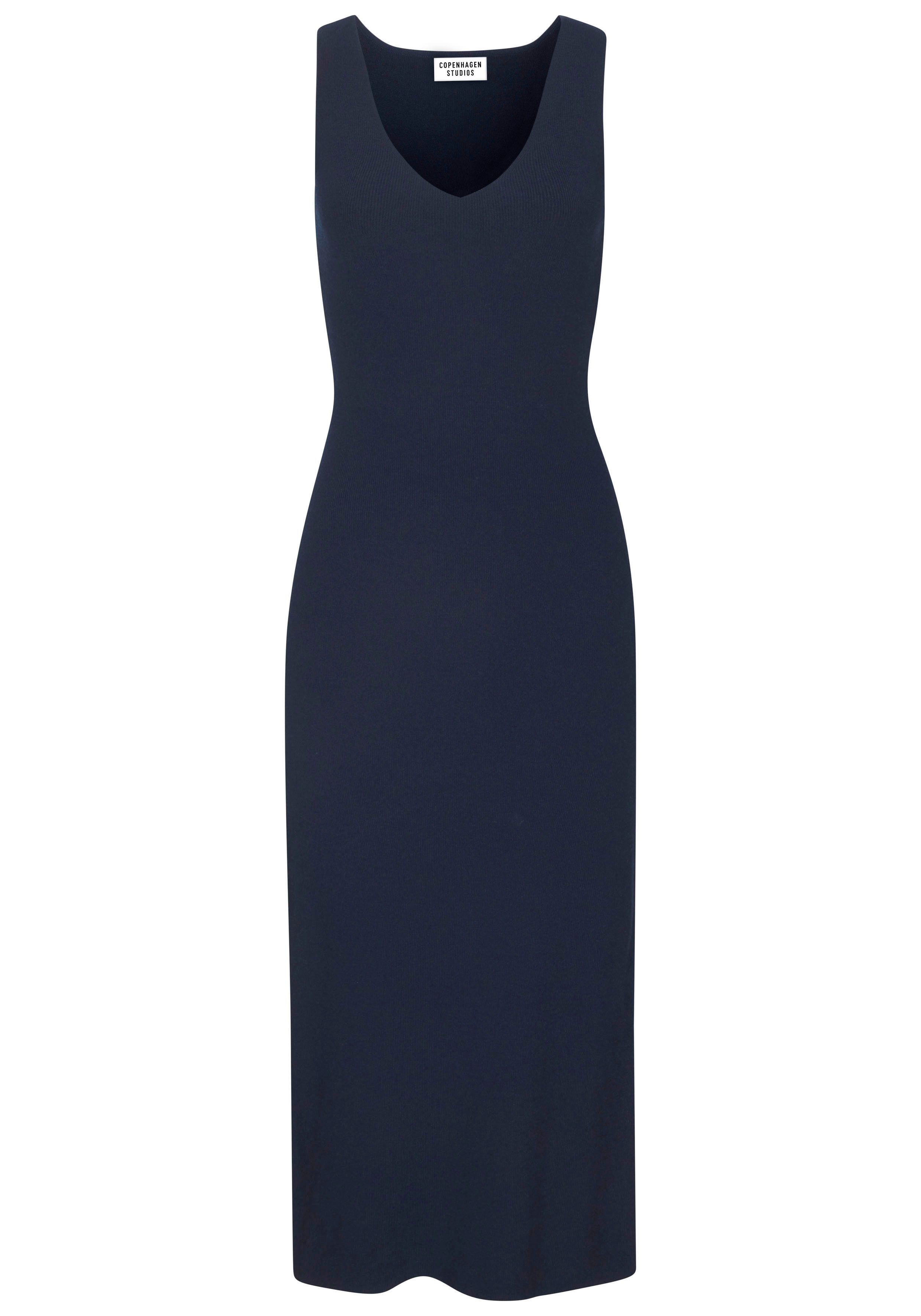 Copenhagen Studios Strickkleid aus hochwertigem Rippstrick, Loungewear