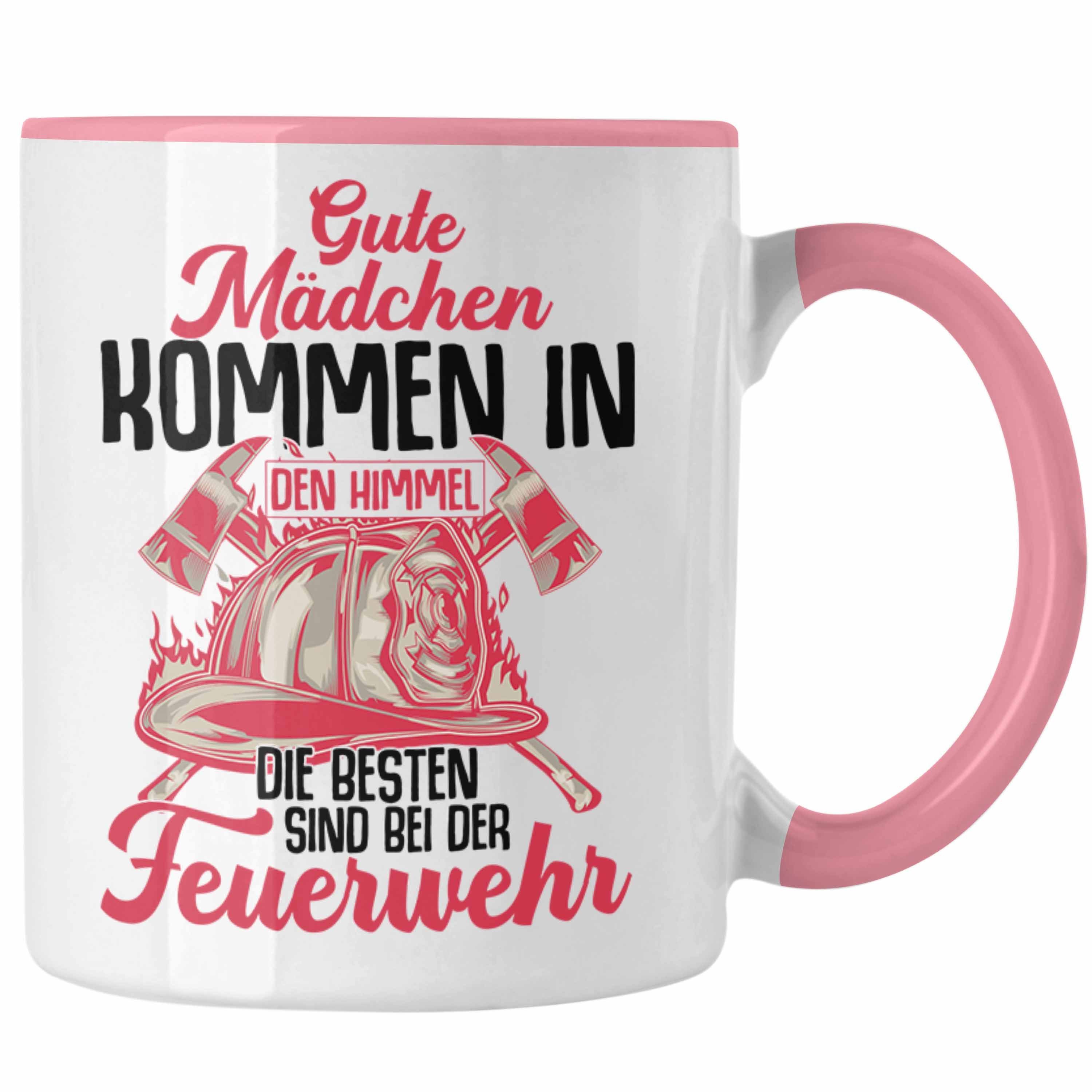 Geschenk Rosa Feuerwehr Frauen Geschenkidee Trendation Tasse Frau Spruch Trendation Tasse Feuerwehrfrauen -