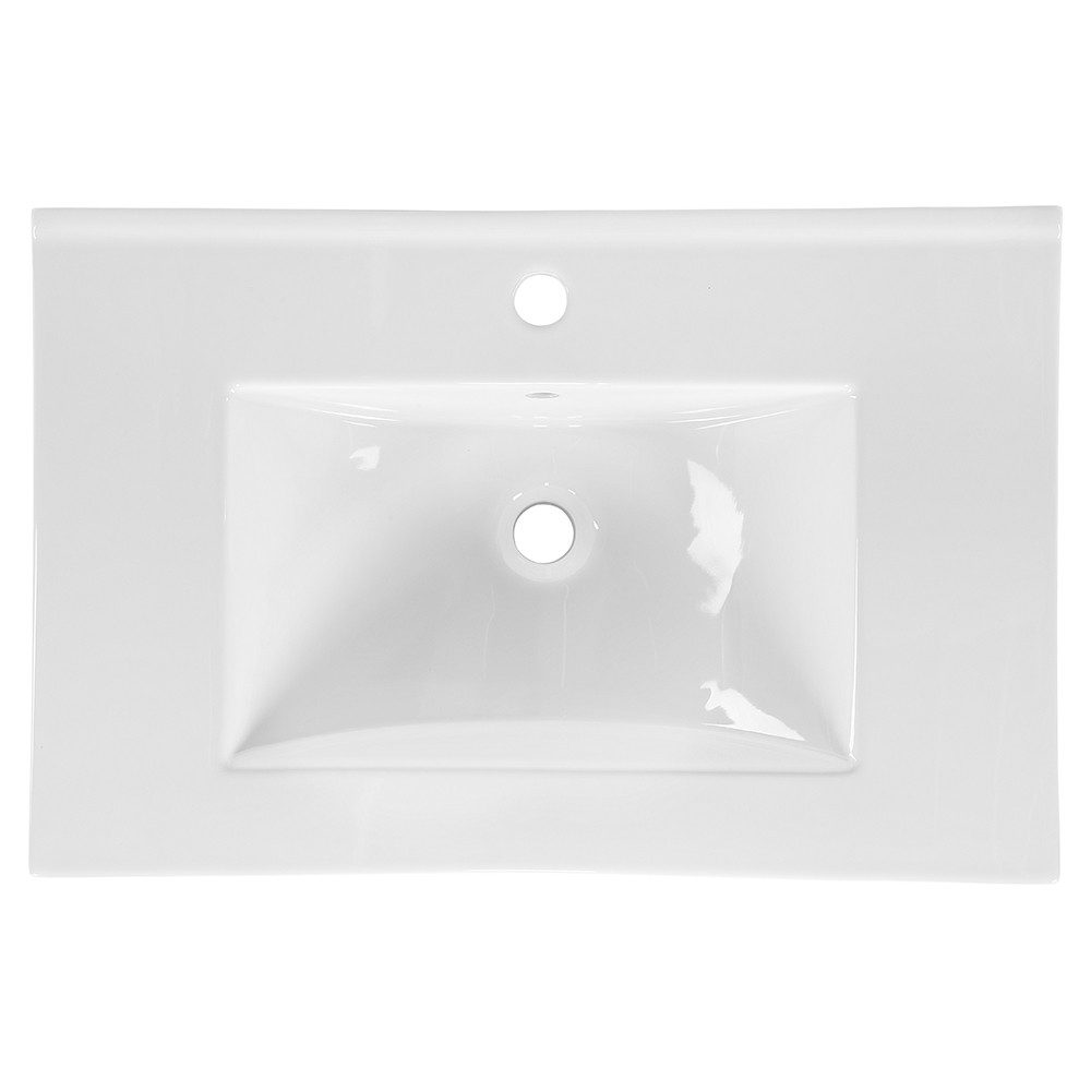 Lomadox DURANGO-56 vanity unit, 60cm with ceramic basin, cashmere, 2 drawers