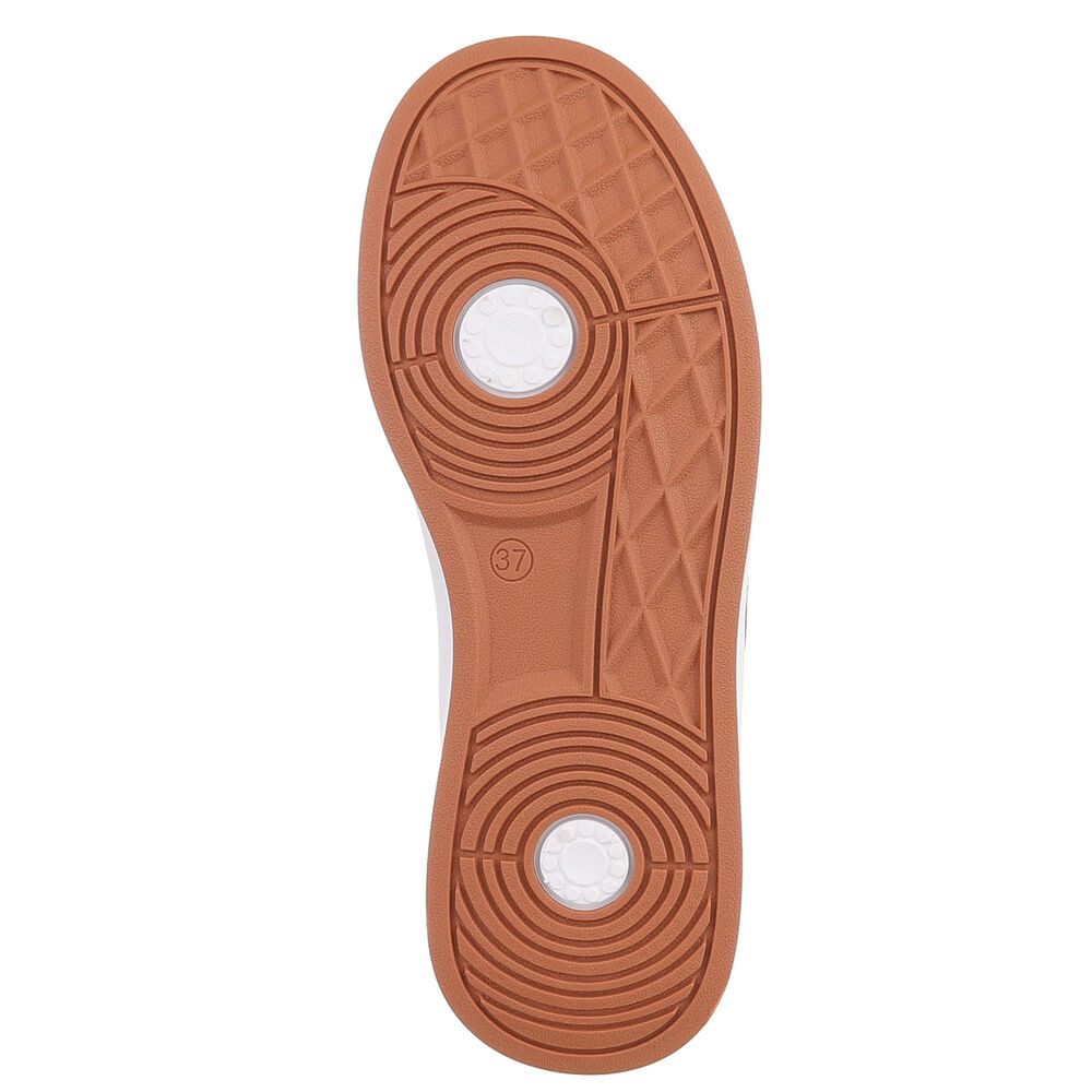Ital-Design Sportlicher Freizeitschuh für Damen, komfortabel und stylish Sneaker (91512461) Keilabsatz/Wedge Sneakers Low in Weiß
